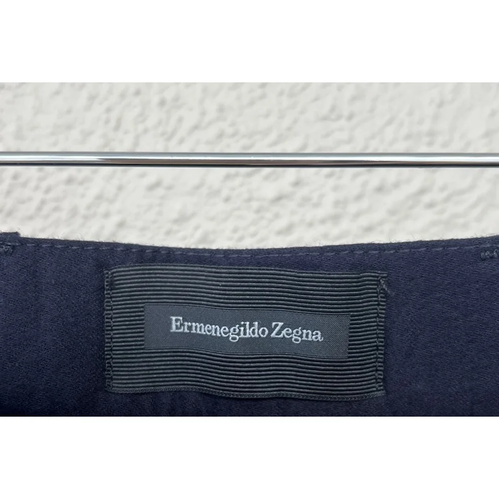 NWT Ermenegildo Zegna Black Wool Casual Trousers Pants Men’s Size US 40 Luxury